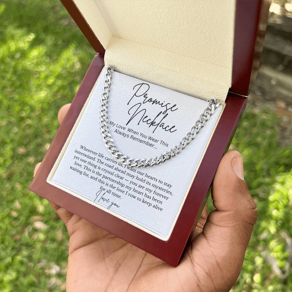 Promise Necklace – Forever Love Partner Gift with Message Card