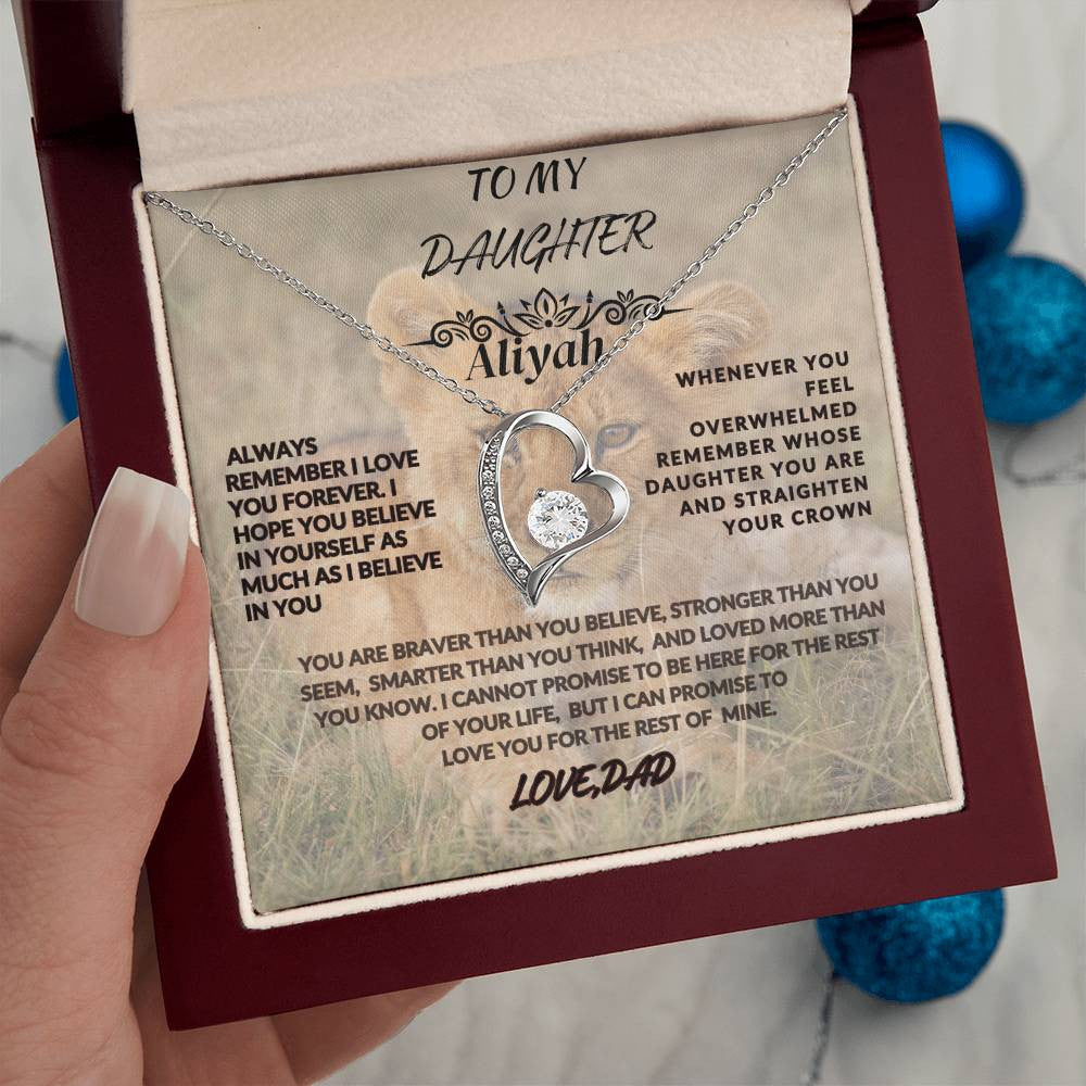 To My Daughter- Forever Love Necklace