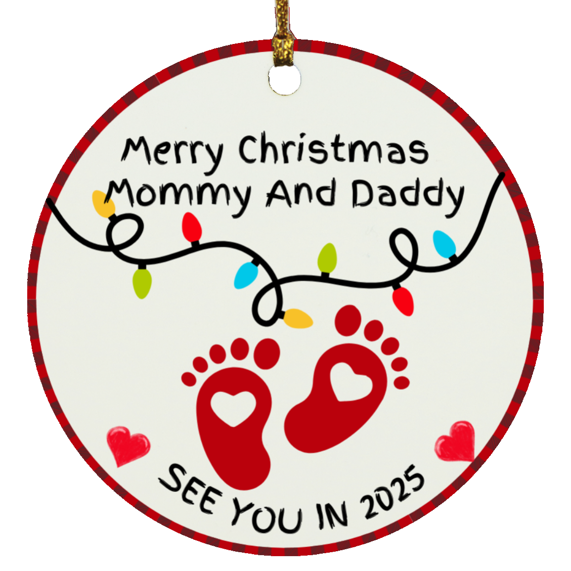 Baby See You Soon 2025 Ornament
