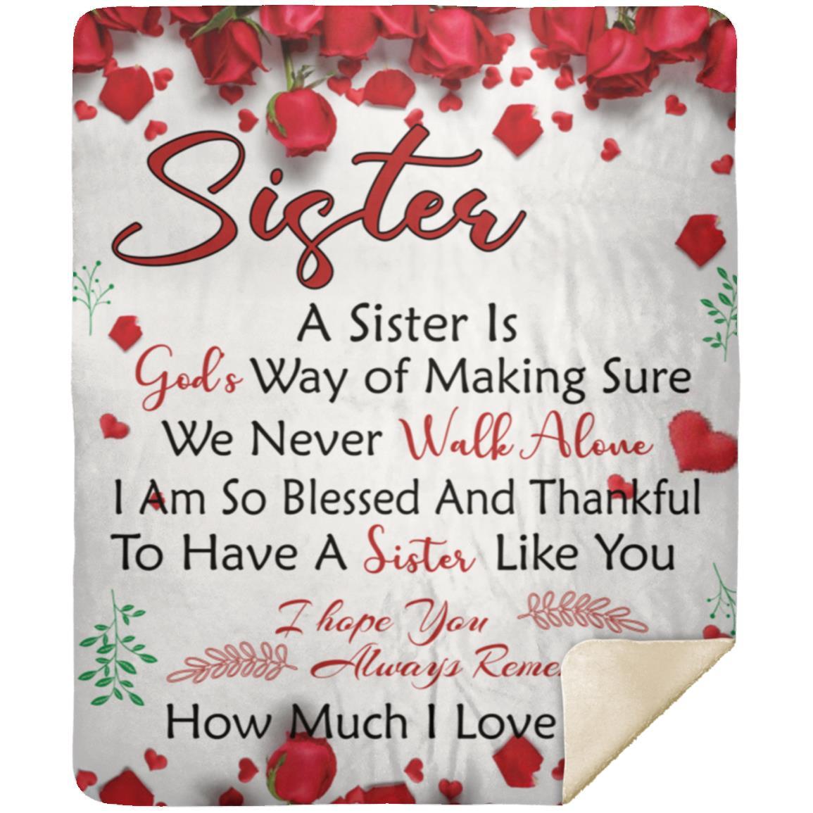SISTER YOU ARE A BEAUTIFUL FLORAL BLANKET