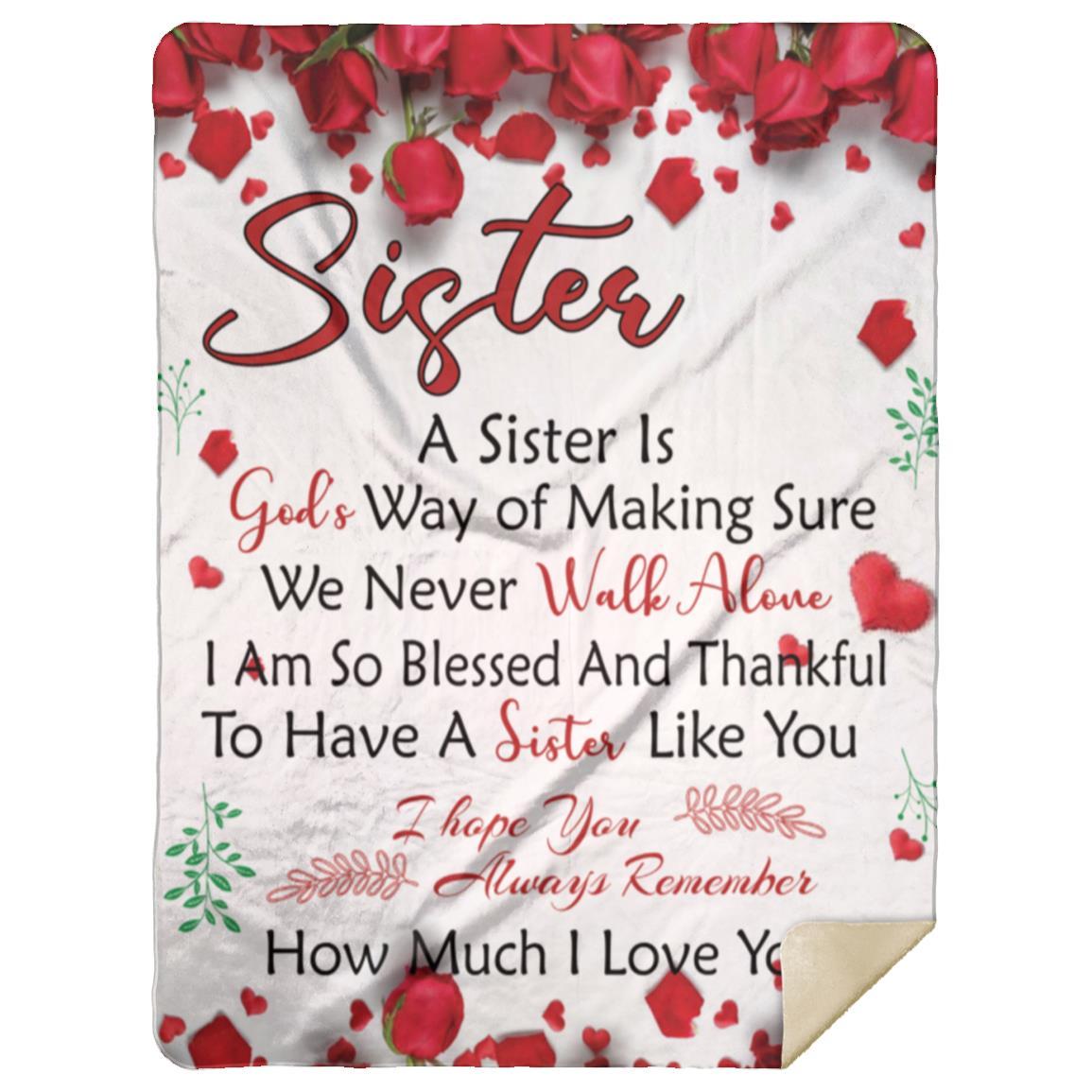 SISTER YOU ARE A BEAUTIFUL FLORAL BLANKET