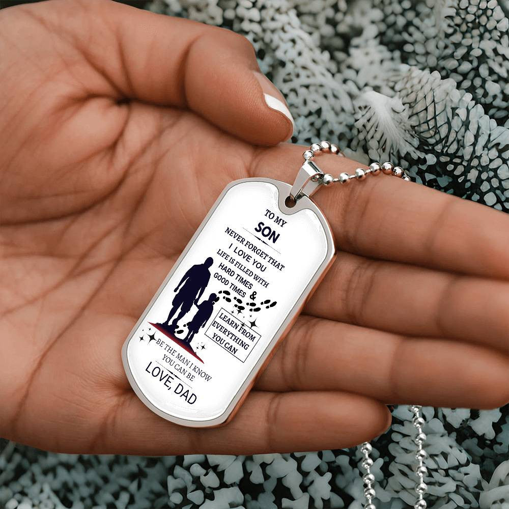Father & Son Love Dad-Dog Tag