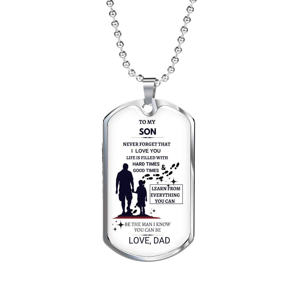 Father & Son Love Dad-Dog Tag