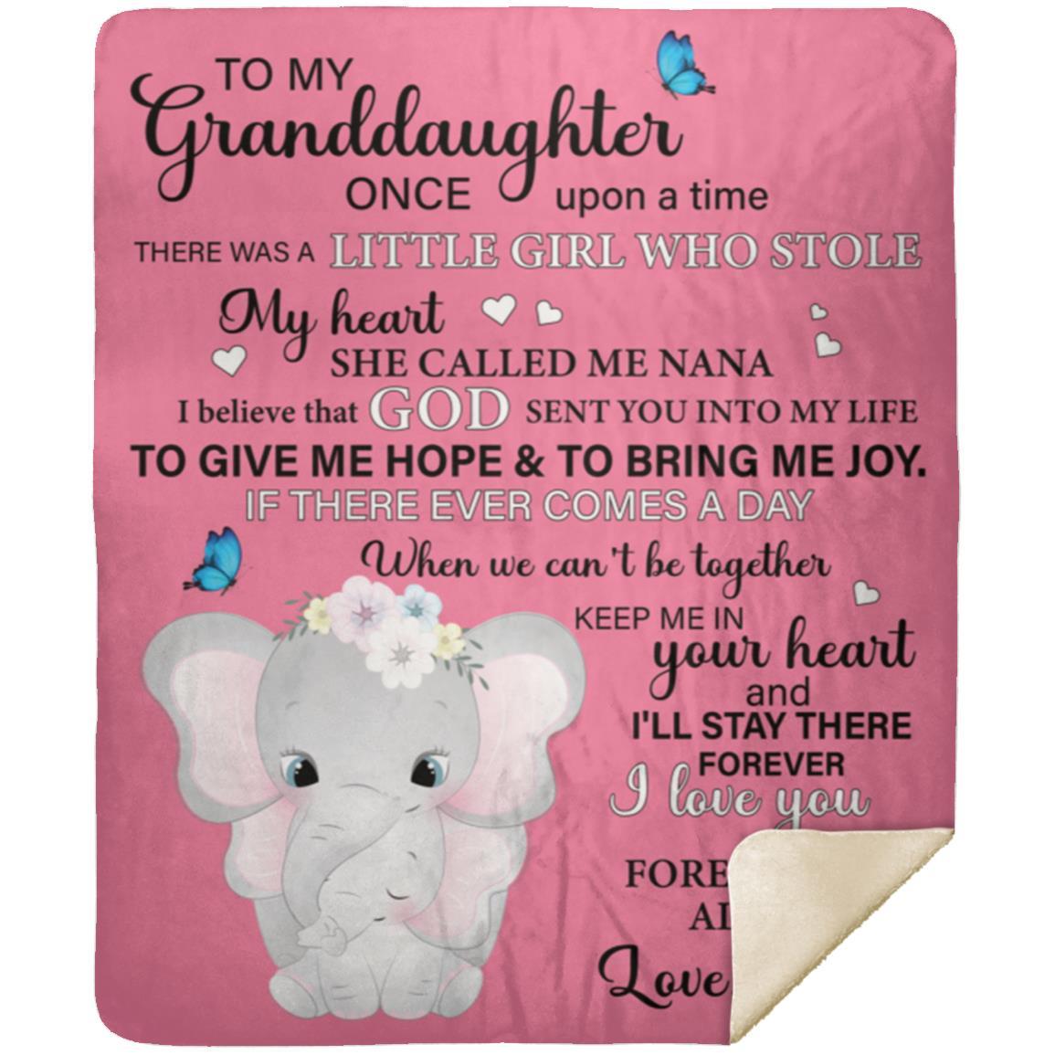 PLUSH COZY BEAUTIFUL GRANDDAUGHTER BLANKET
