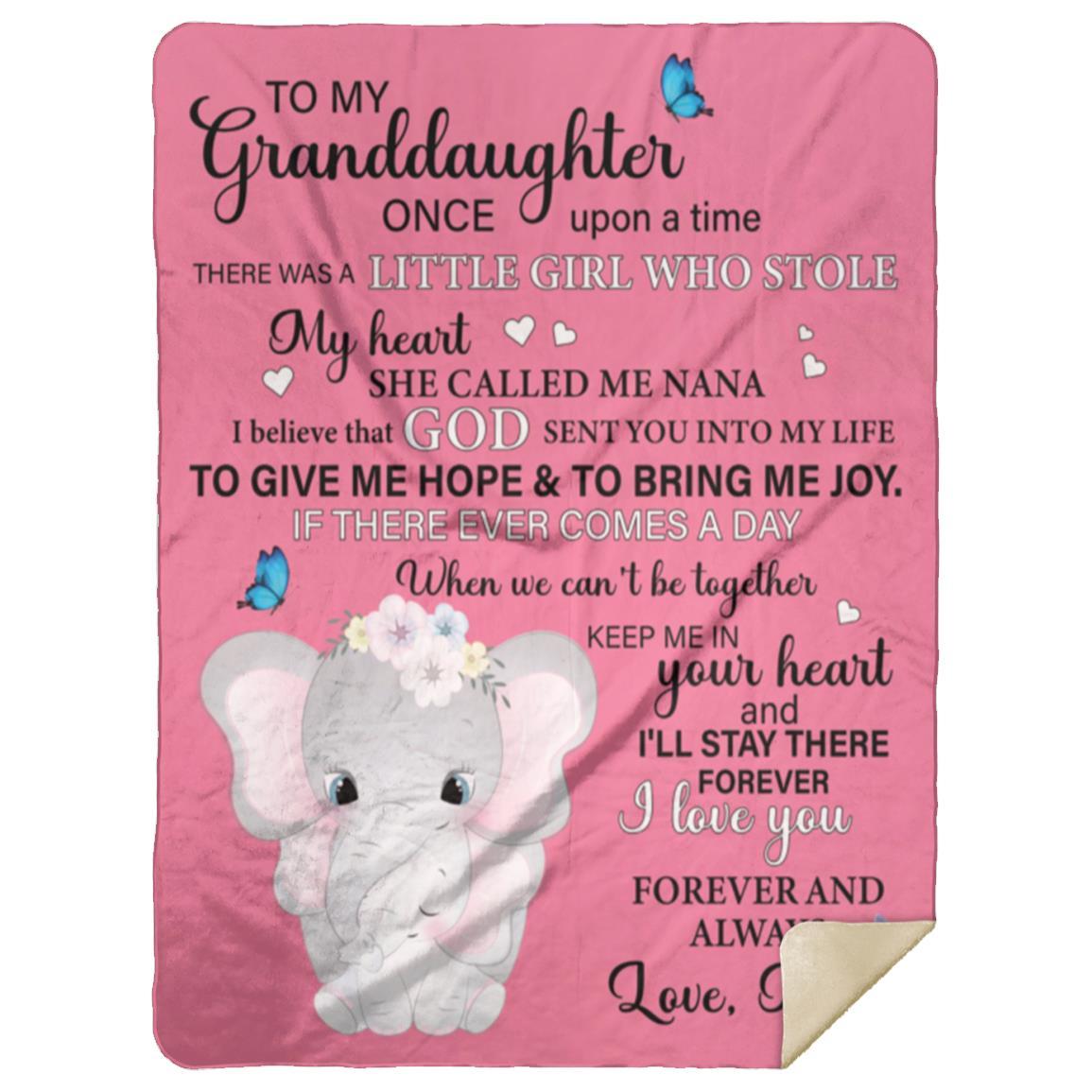 PLUSH COZY BEAUTIFUL GRANDDAUGHTER BLANKET