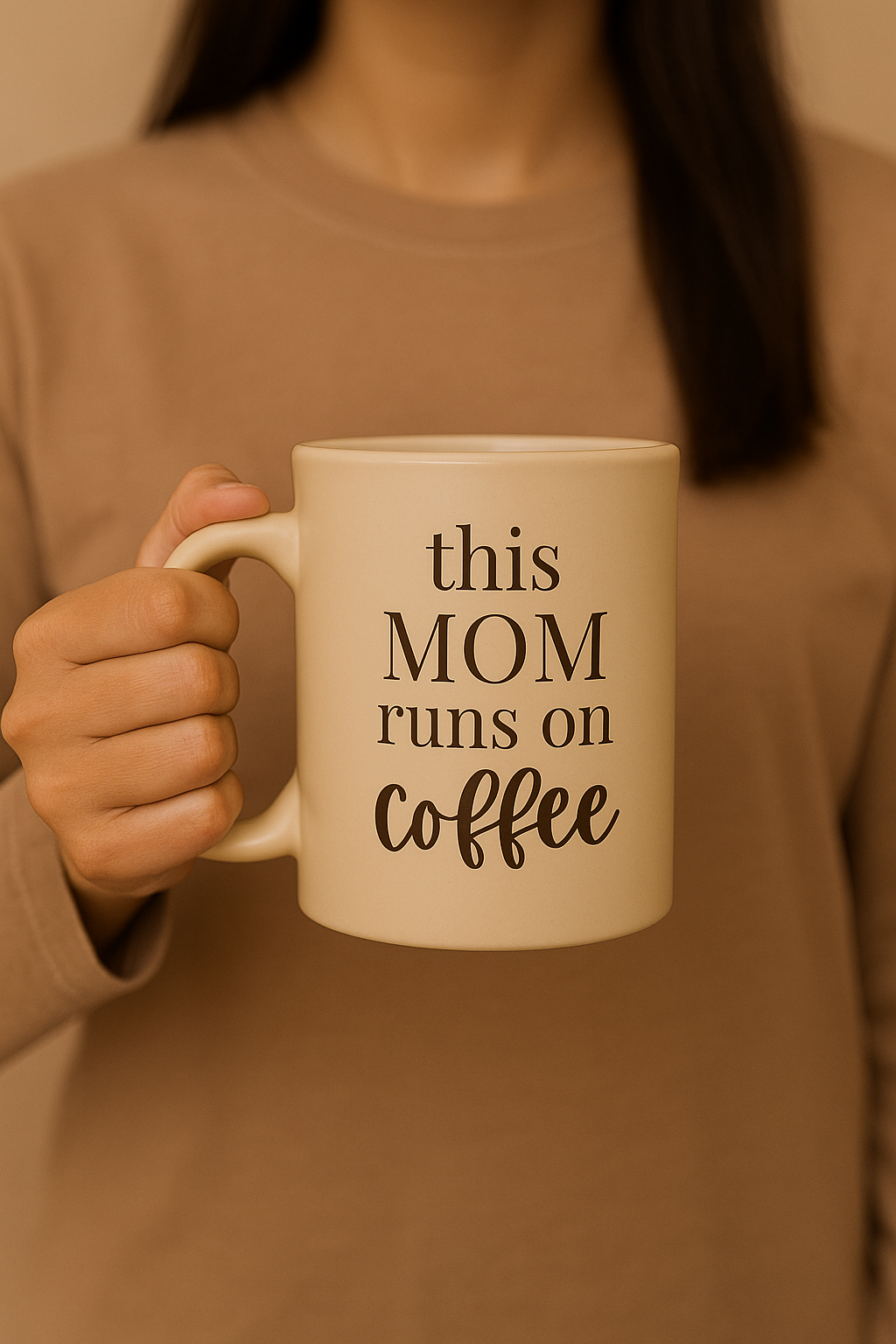 This Mom Runs on Coffee Mug – Funny Mother’s Day Gift for Coffee-Loving Moms