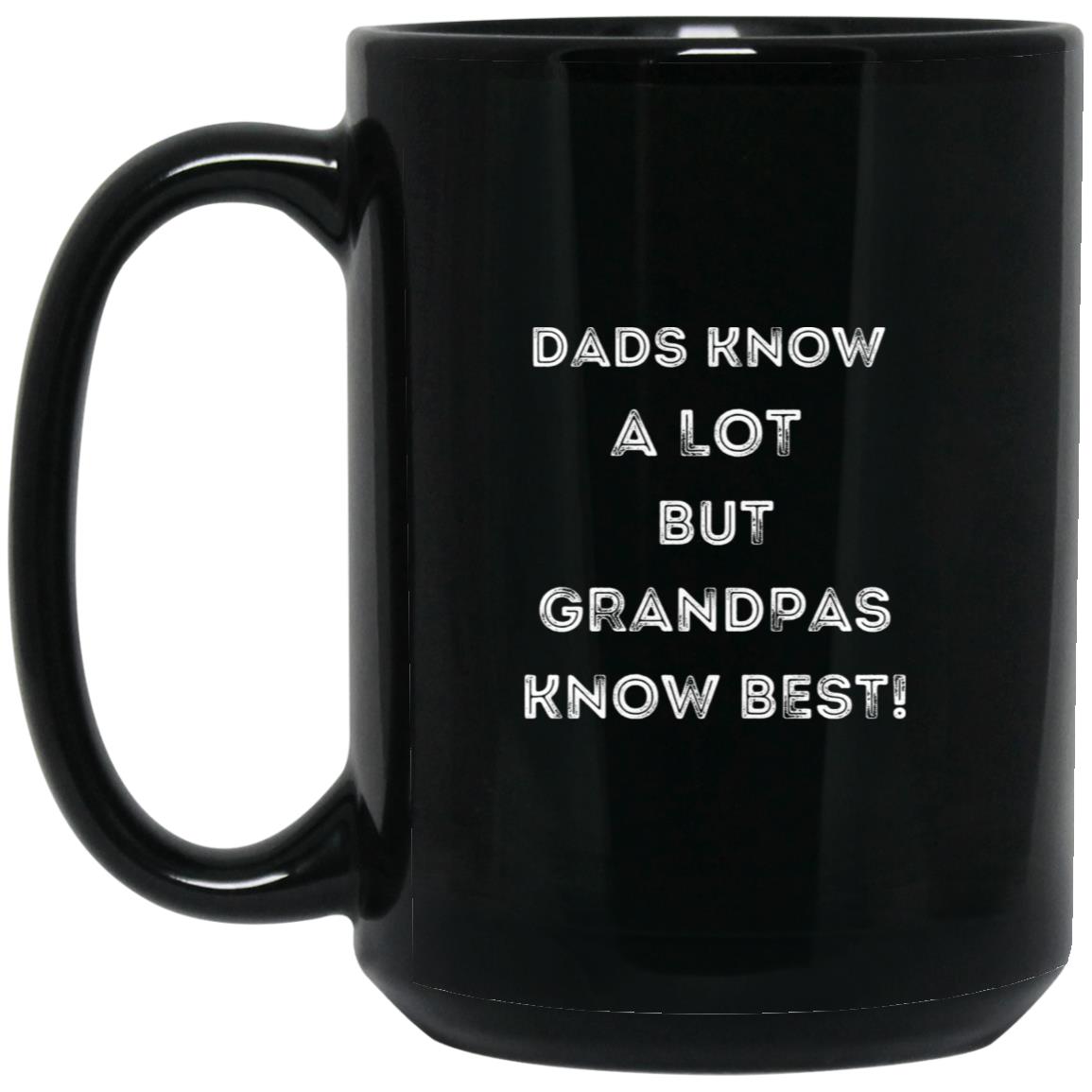 GRANDPA KNOWS BEST BLACK MUG