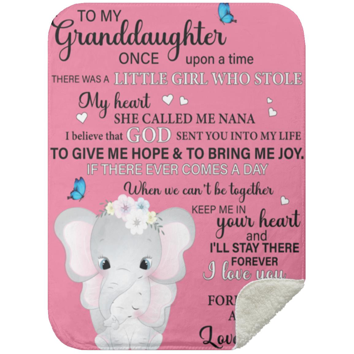PLUSH COZY BEAUTIFUL GRANDDAUGHTER BLANKET
