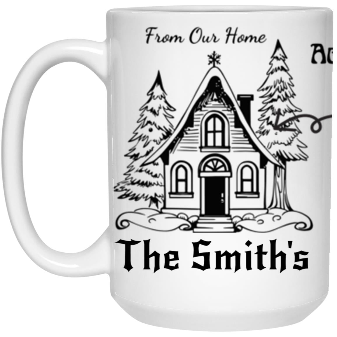 PERSONALIZED ACROSS THE MILES 15OZ White Mug