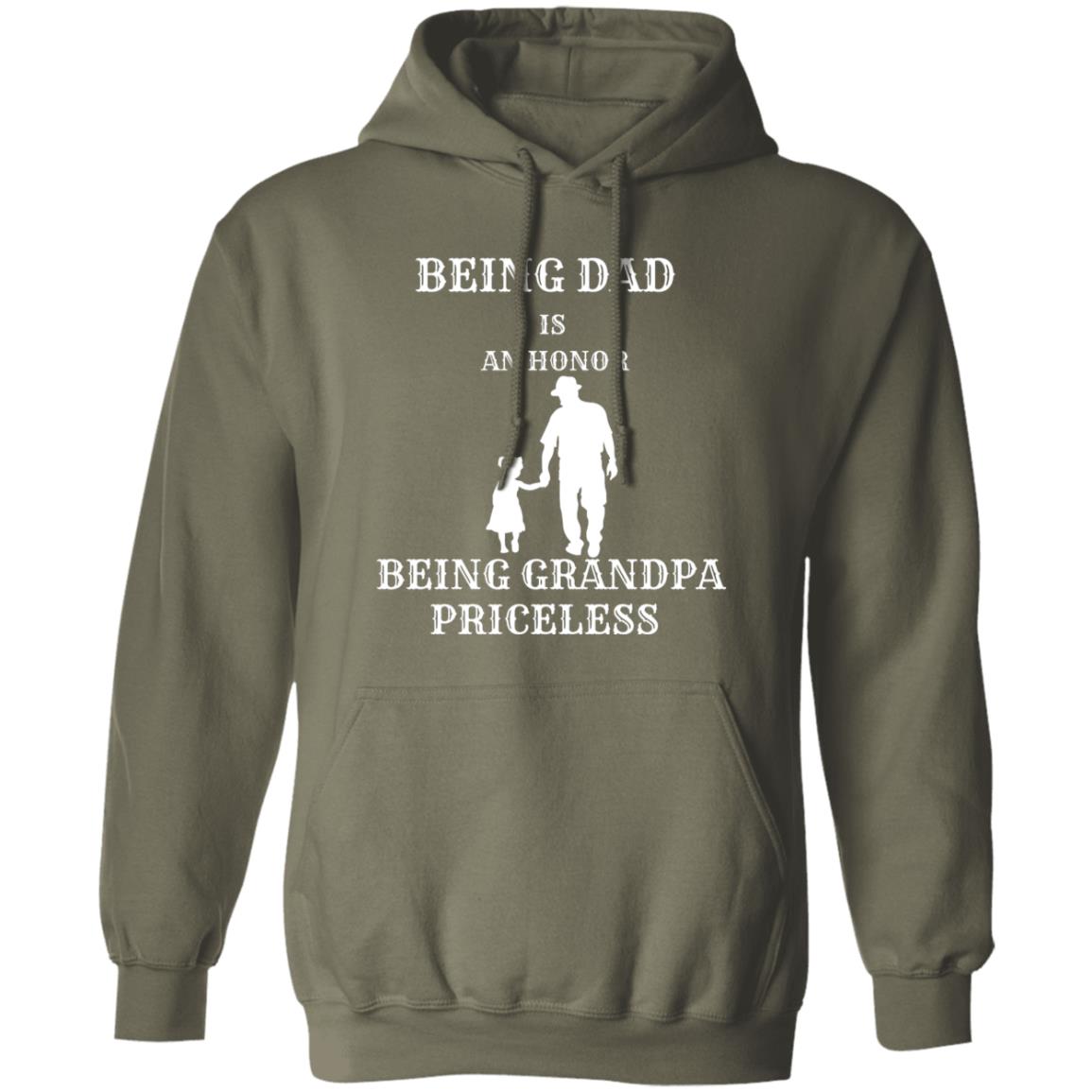 THE SUN WILL NEVER SET ON MY LOVE FOR YOU (8) GRANDPA IS PRICELESS Pullover Hoodie