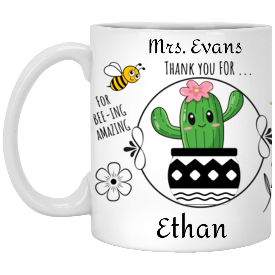 PERSONALIZATION TEACHER APPRECIATION 11OZ XP8434 11oz White Mug