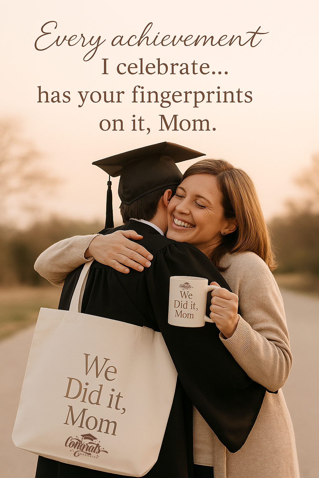 We Did it, Mom | Tote Bag Graduation Gift