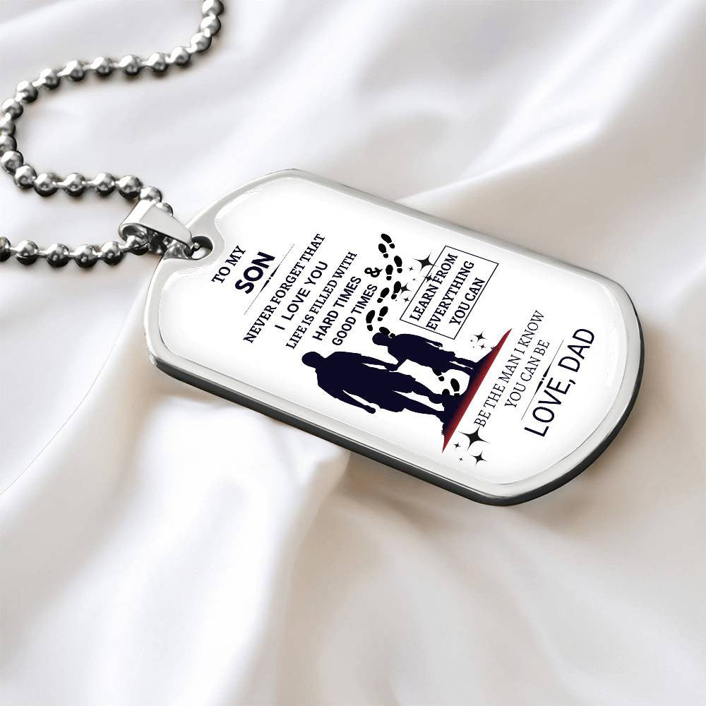Father & Son Love Dad-Dog Tag