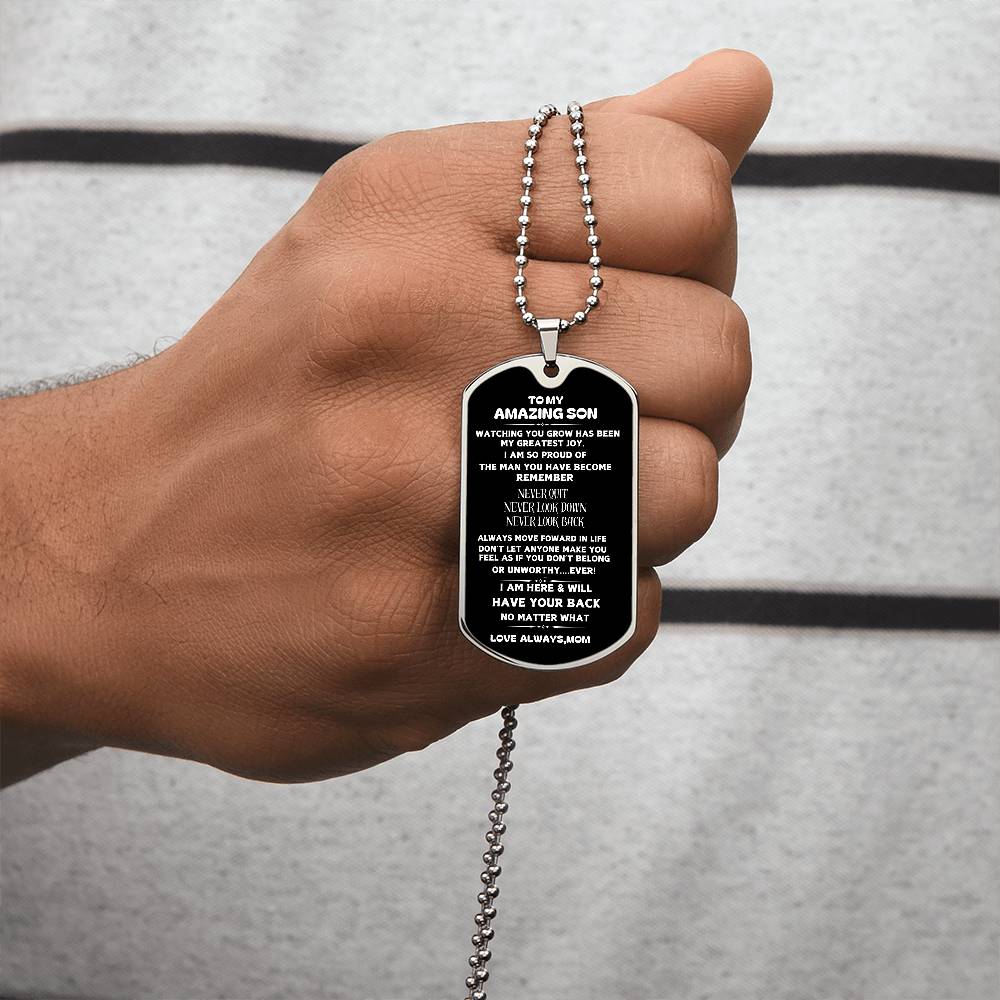 To My Son-Dog Tag