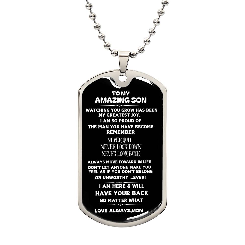 To My Son-Dog Tag