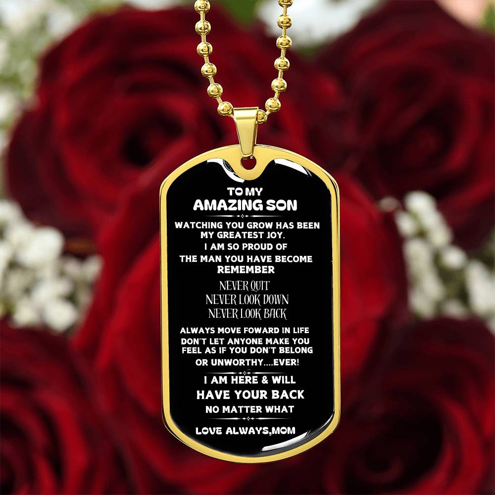 To My Son-Dog Tag