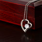 TO MY GORGEOUS WIFE I LOVE YOU FOREVER HEART NECKLACE