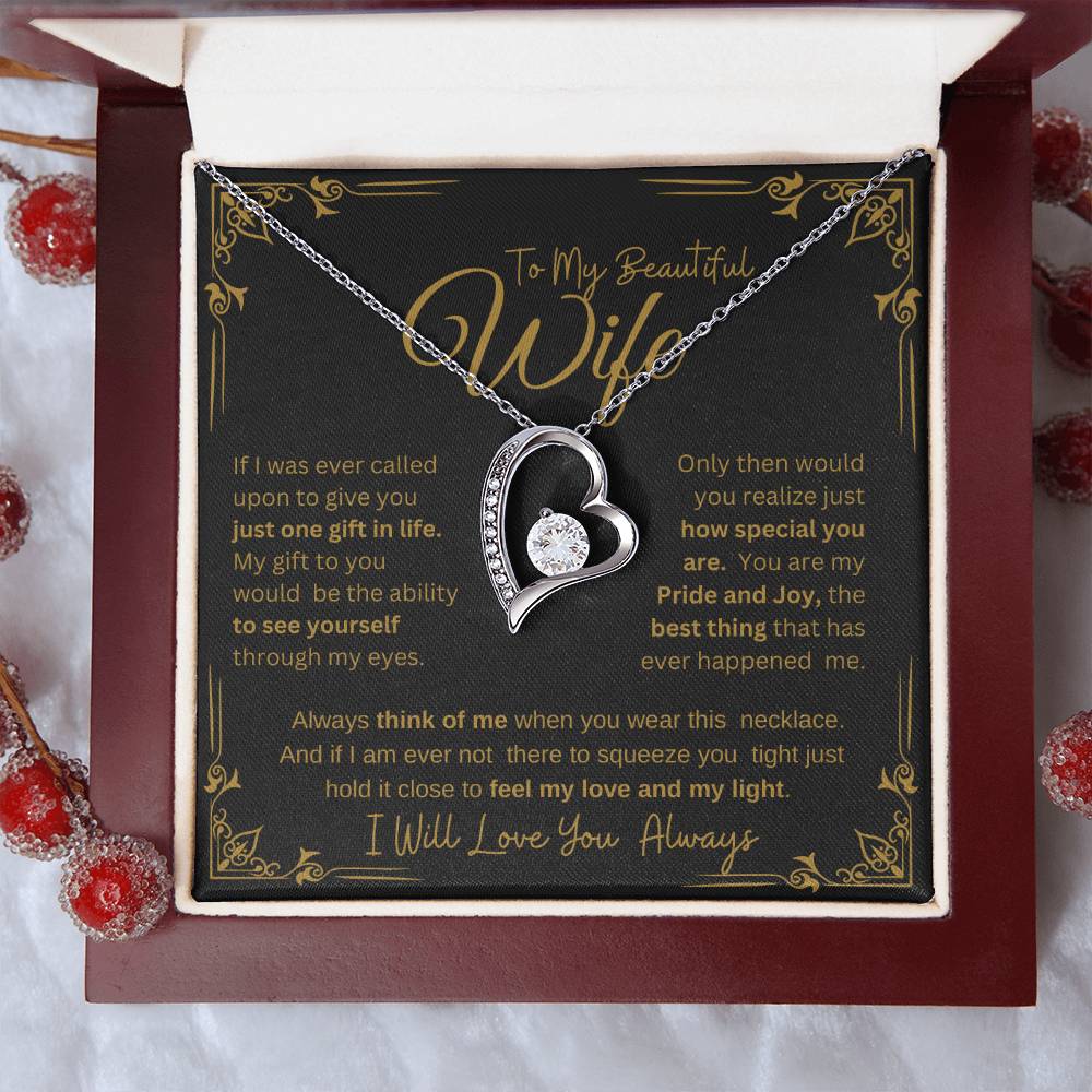 MY BEAUTIFUL WIFE YOU ARE SPECIAL TO ME FOREVER NECKLACE