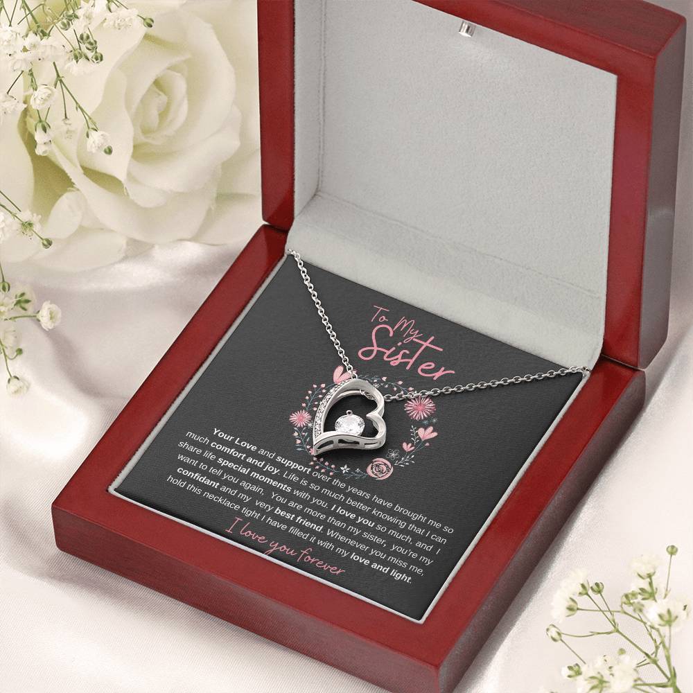 I Love You Sister | Forever Heart Necklace