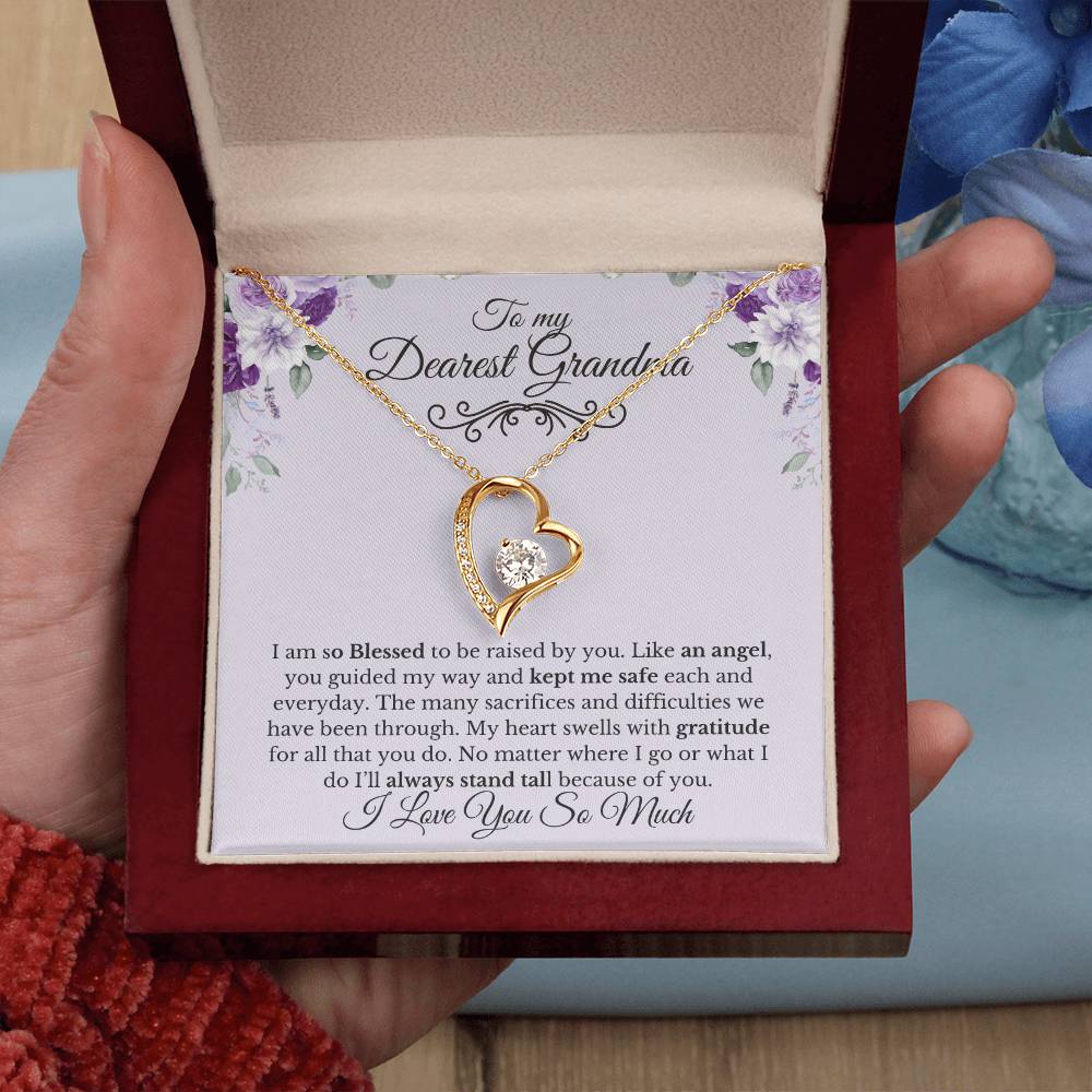 To My Dearest Grandma-Thank You | Forever Necklace
