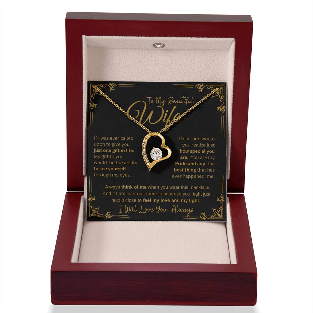MY BEAUTIFUL WIFE YOU ARE SPECIAL TO ME FOREVER NECKLACE