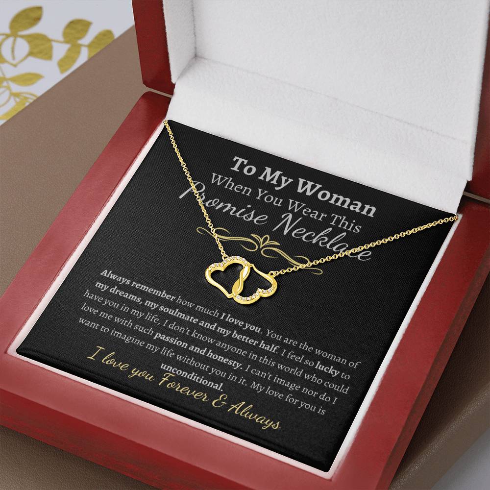 To My Everlasting Love- Yellow Gold Heart Necklace