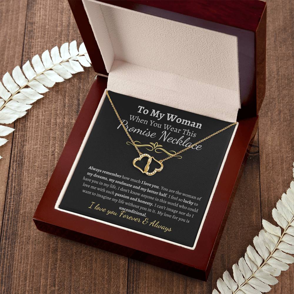 To My Everlasting Love- Yellow Gold Heart Necklace