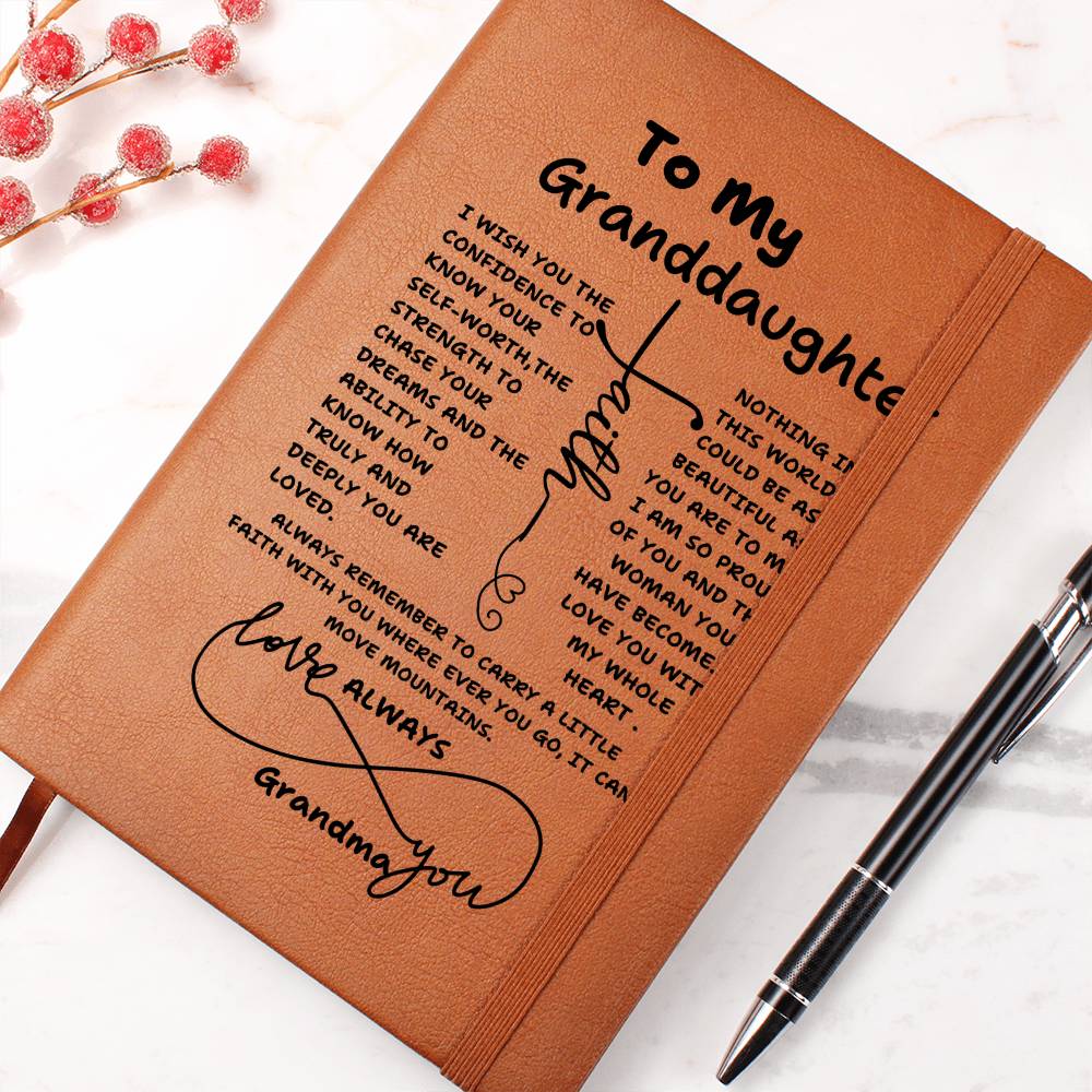 GRANDDAUGHTER CHASE YOUR DREAMS JOURNAL