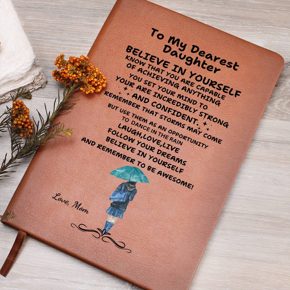 DANCE IN THE RAIN| DAUGHTER'S LEATHER JOURNAL