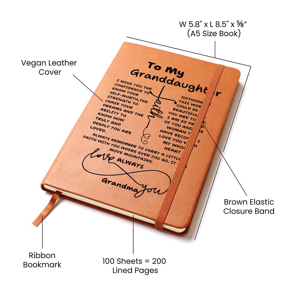 GRANDDAUGHTER CHASE YOUR DREAMS JOURNAL