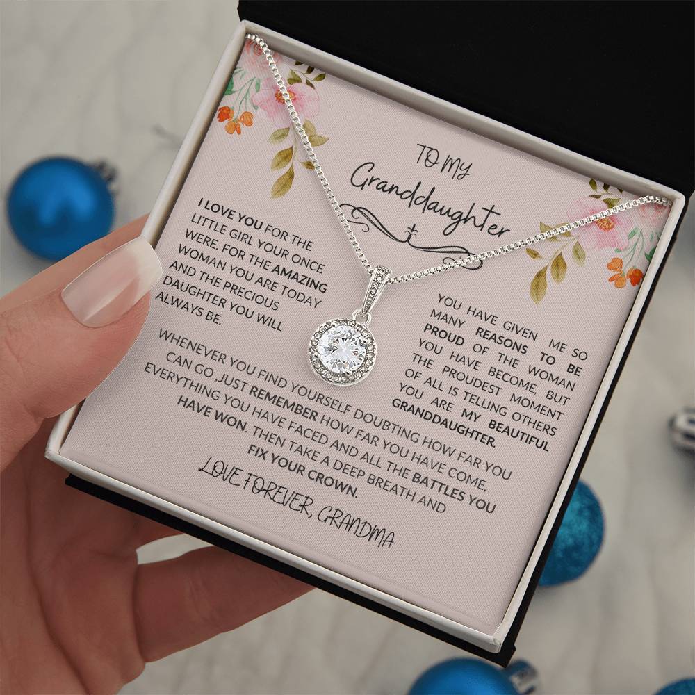 To My Granddaughter-Eternal Hope Necklace