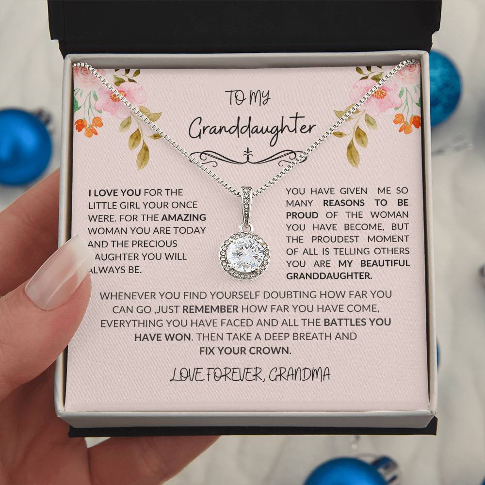 To My Granddaughter-Eternal Hope Necklace