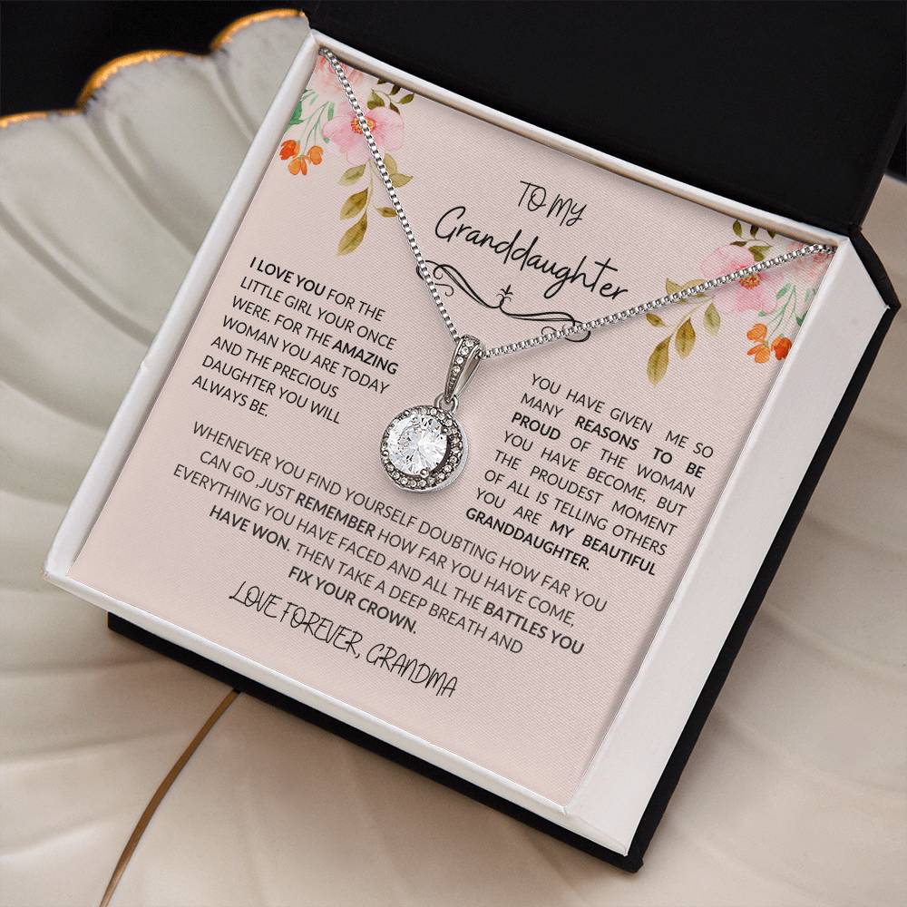 To My Granddaughter-Eternal Hope Necklace