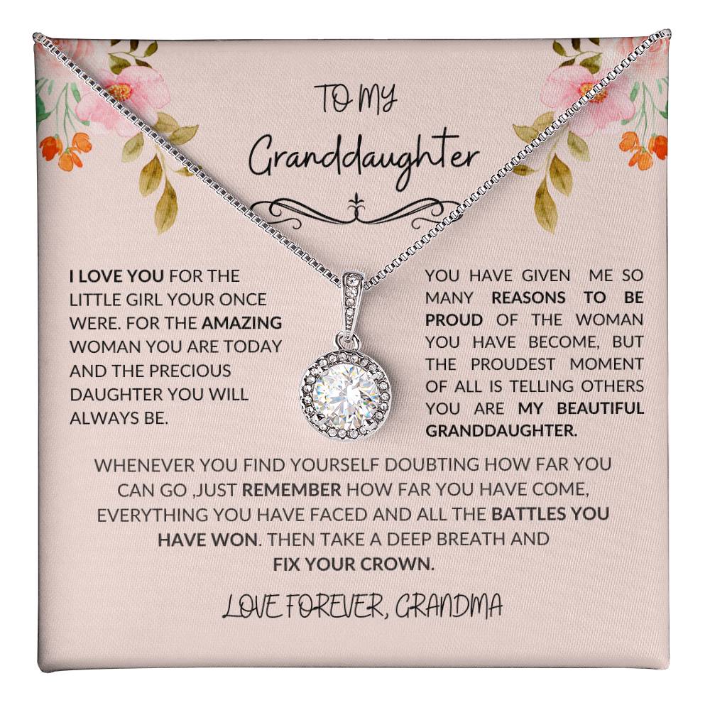 To My Granddaughter-Eternal Hope Necklace