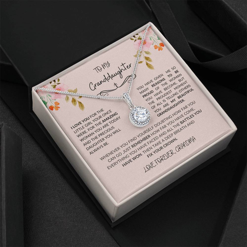 To My Granddaughter-Eternal Hope Necklace