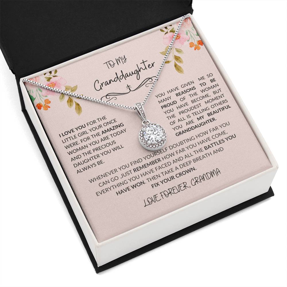 To My Granddaughter-Eternal Hope Necklace