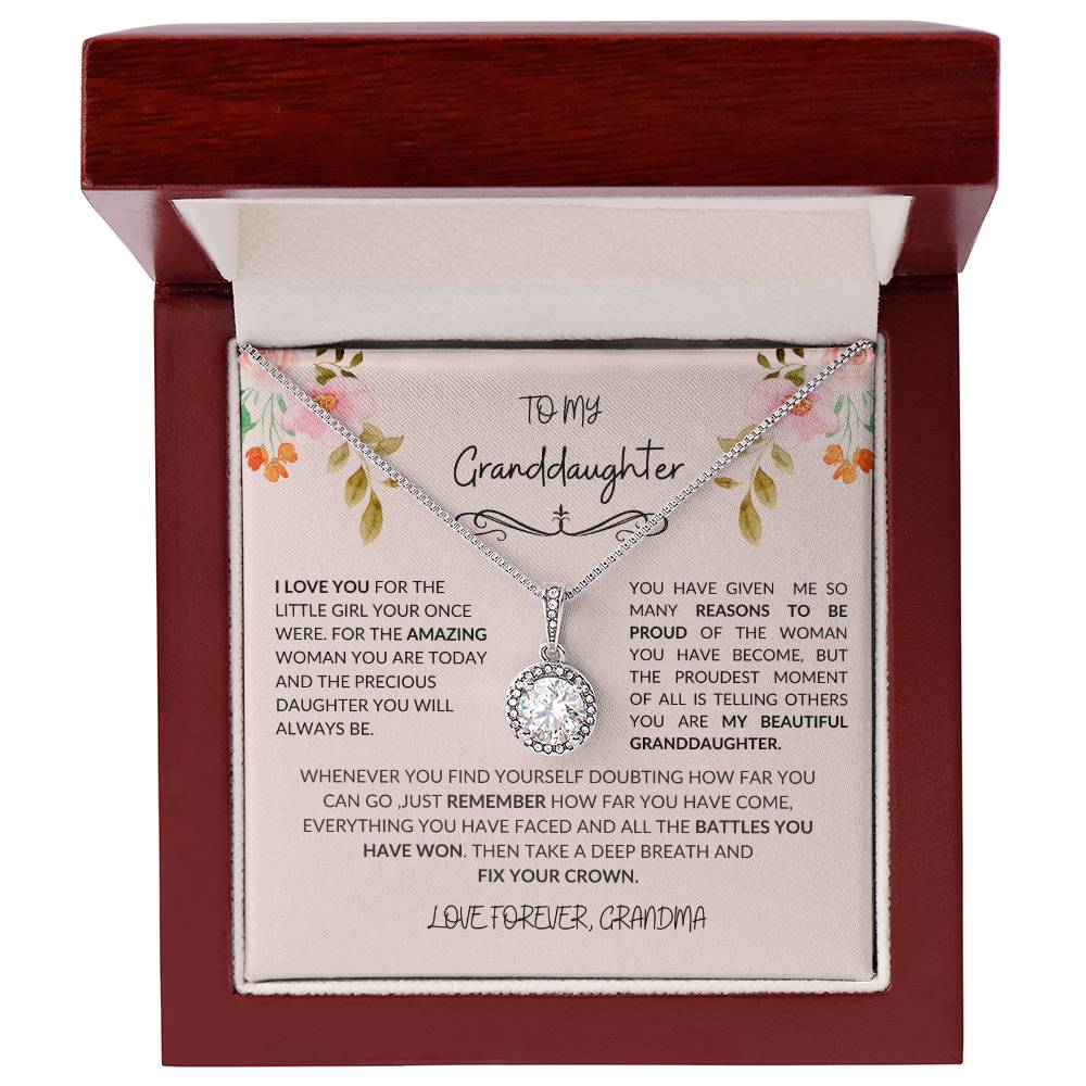 To My Granddaughter-Eternal Hope Necklace