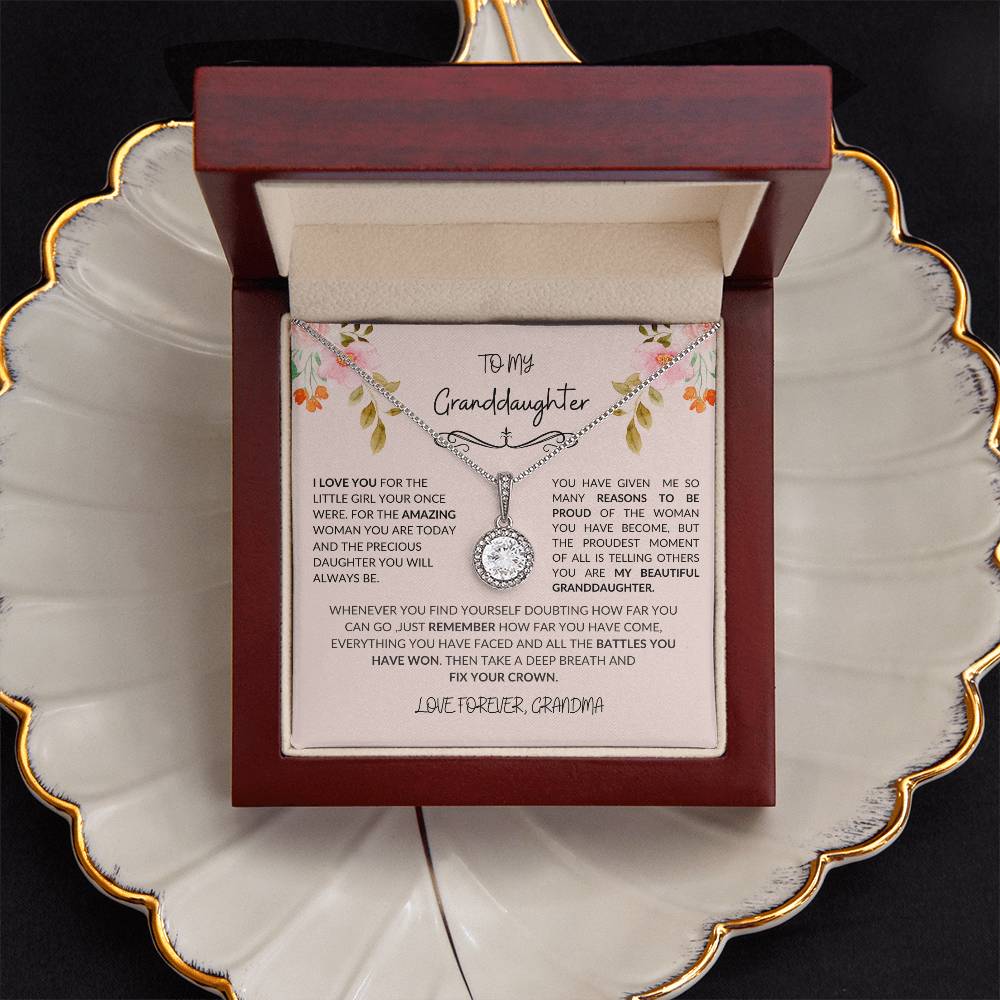 To My Granddaughter-Eternal Hope Necklace