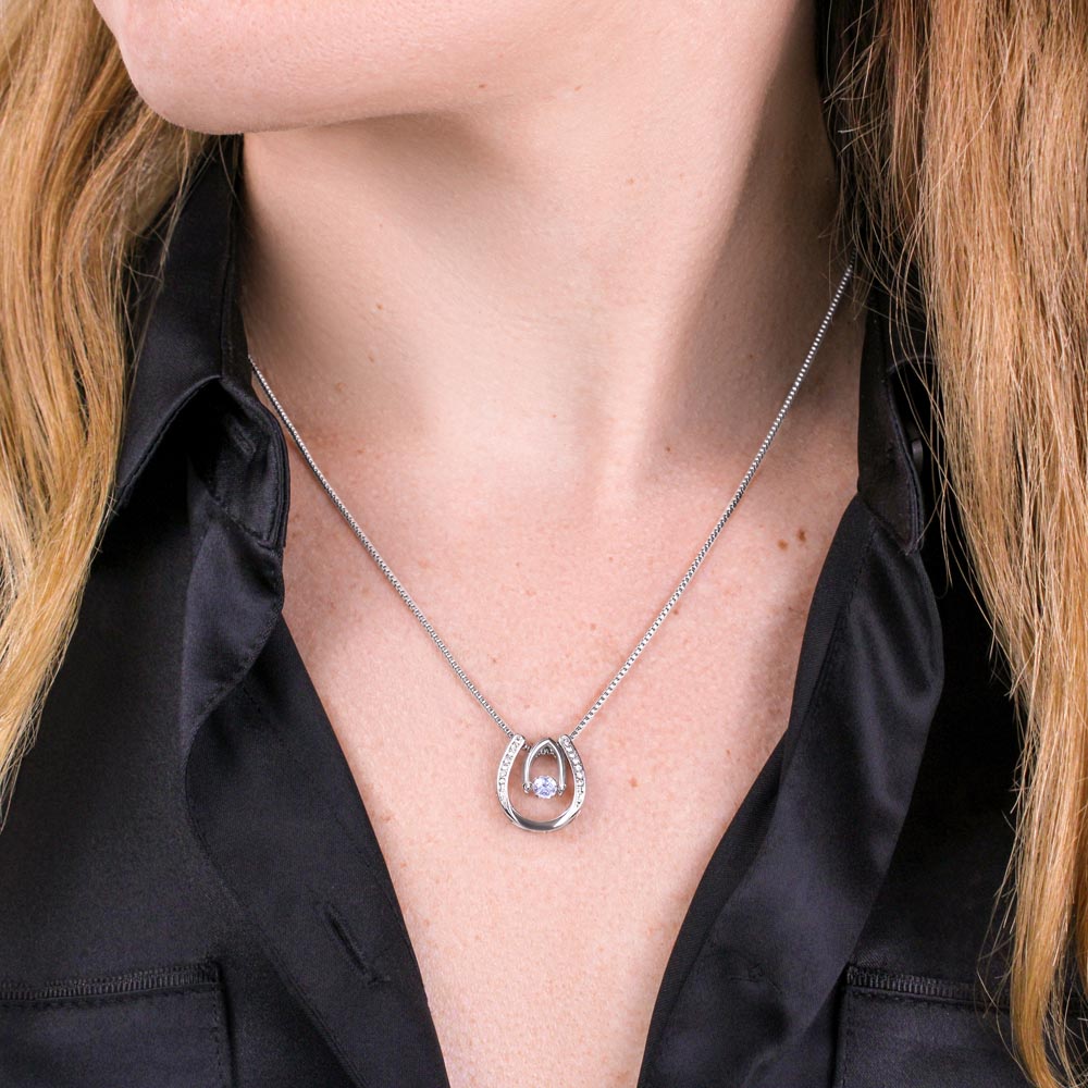 My Lovely Bonus Daughter-Lucky In Love Necklace