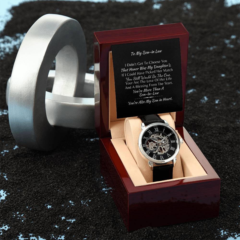 To My New Son-In-Law| LUXURY PERSONALIZED MEN'S WATCH