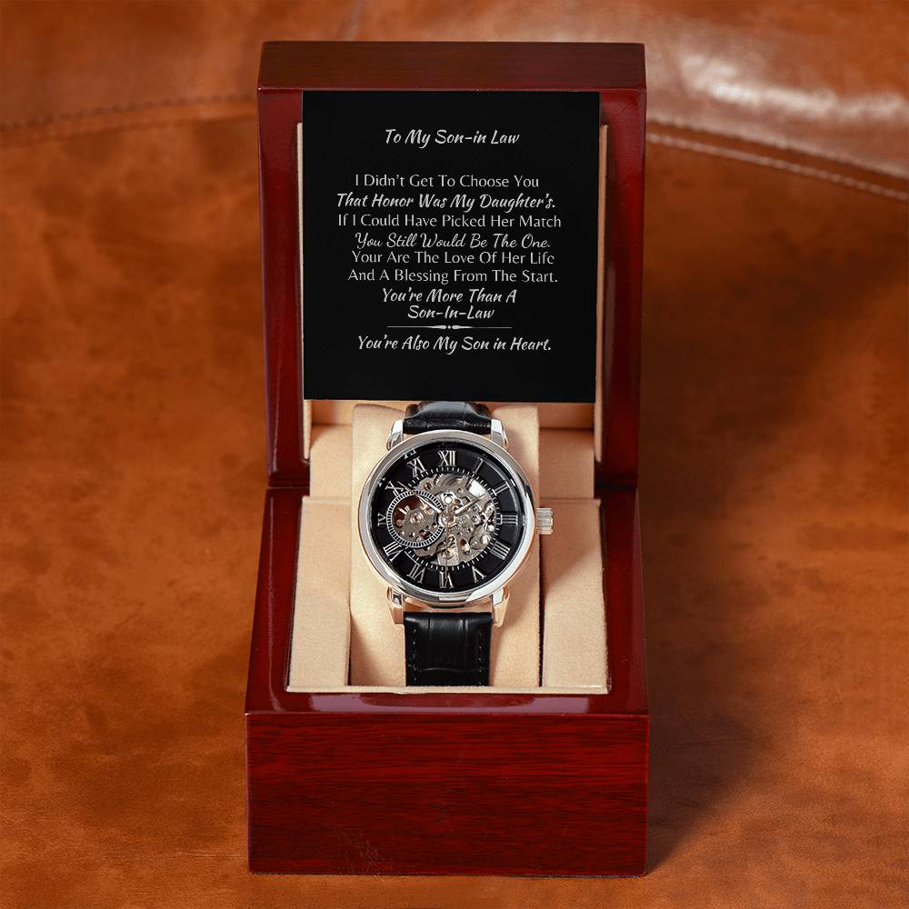 To My New Son-In-Law| LUXURY PERSONALIZED MEN'S WATCH