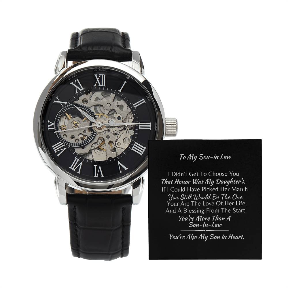 To My New Son-In-Law| LUXURY PERSONALIZED MEN'S WATCH