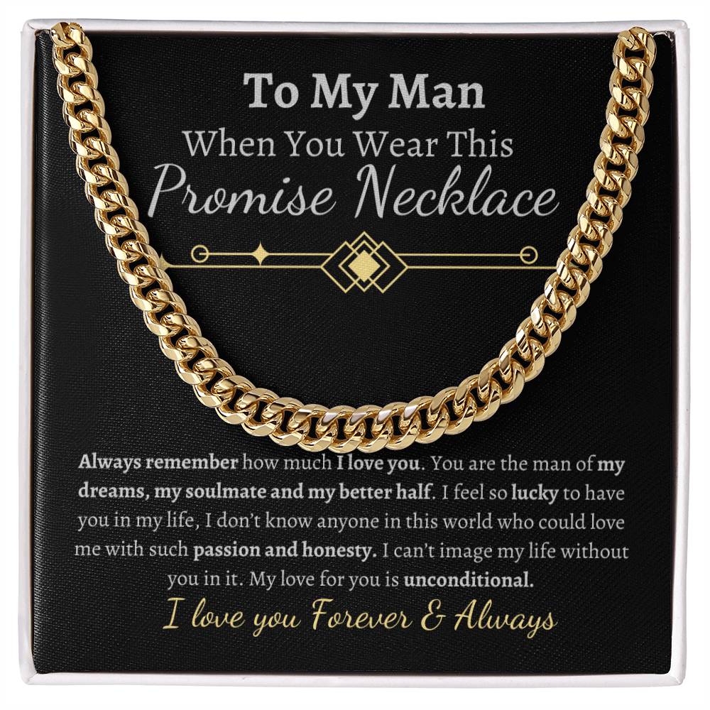 To My man-Promise Necklace