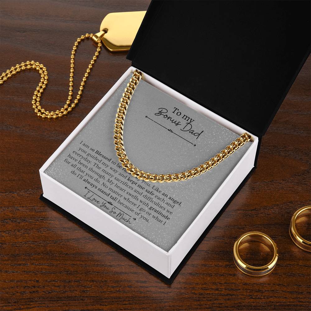 To My Dad-You are a Bonus-Thank You |Cuban Chain