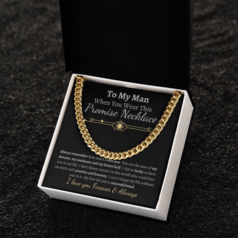 To My man-Promise Necklace