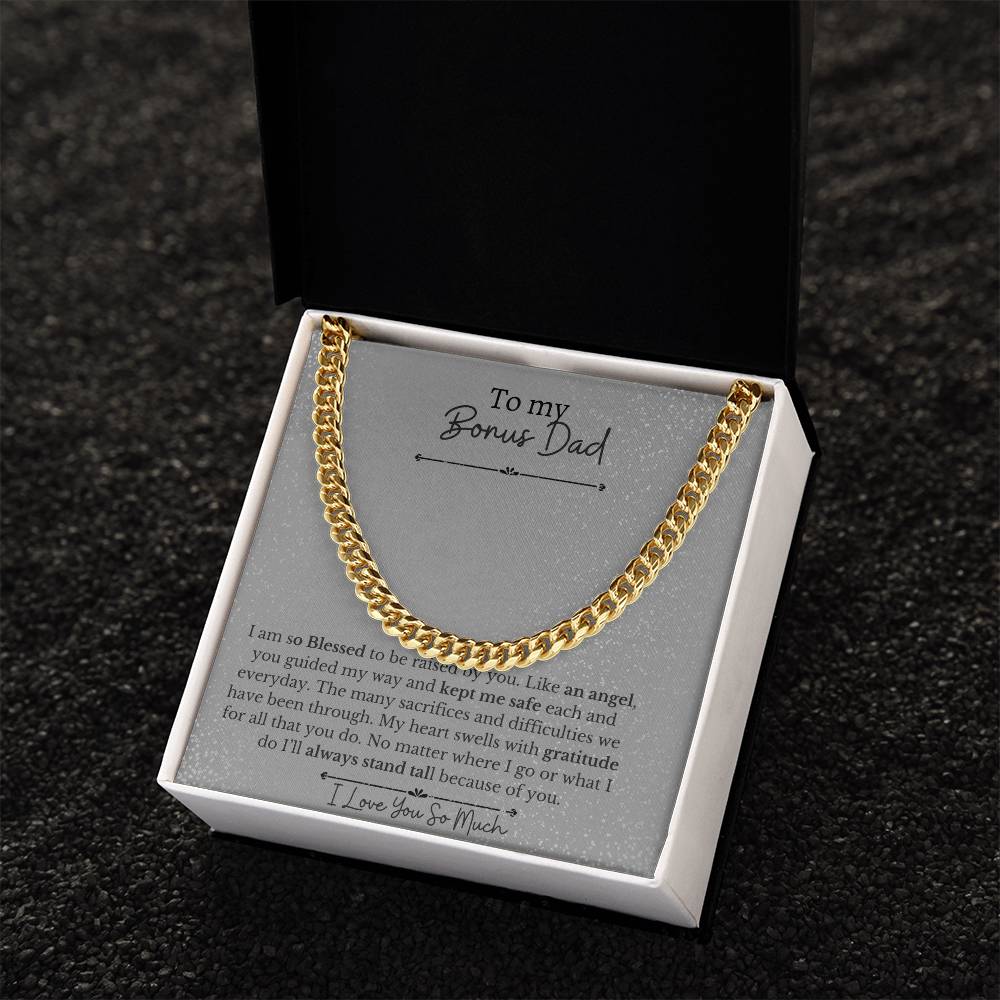 To My Dad-You are a Bonus-Thank You |Cuban Chain