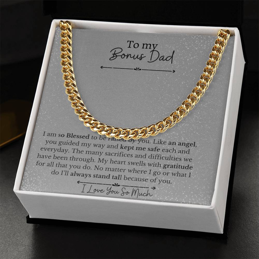 To My Dad-You are a Bonus-Thank You |Cuban Chain