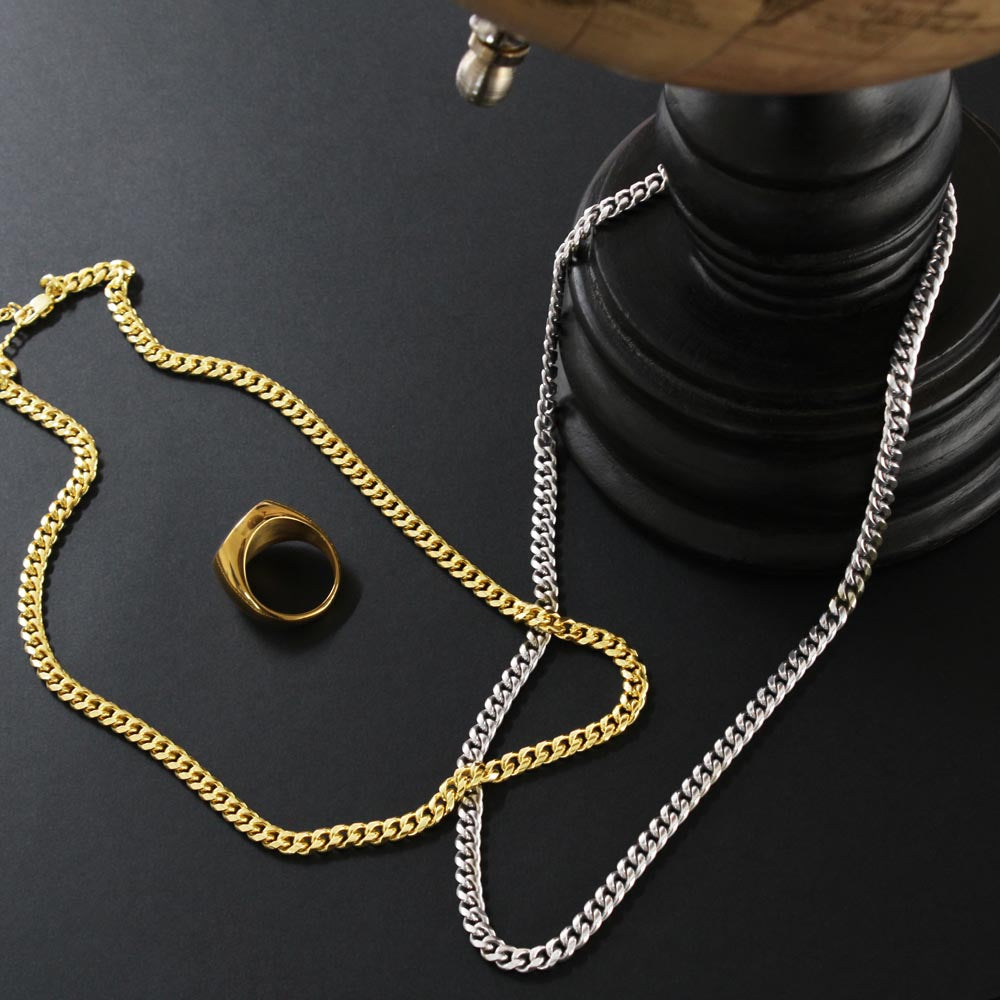 To My Dad-You are a Bonus-Thank You |Cuban Chain