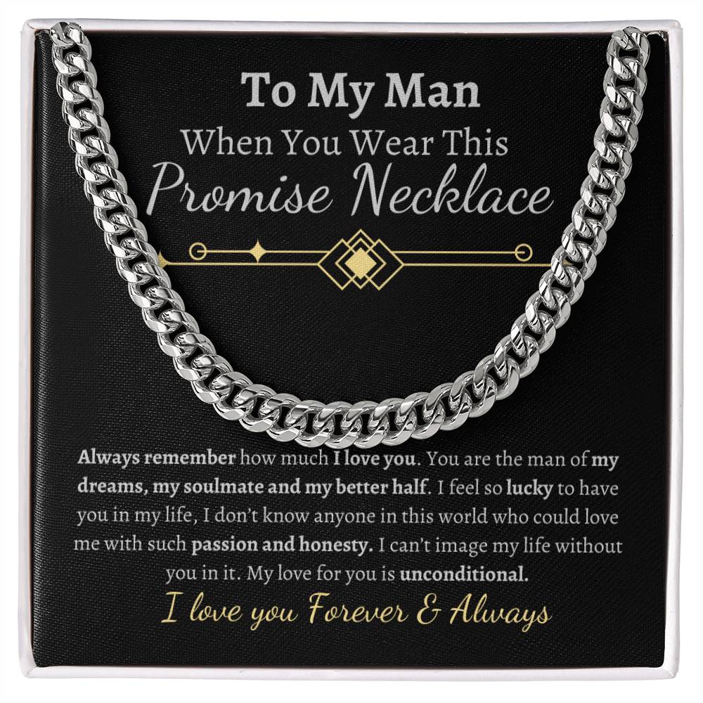 To My man-Promise Necklace