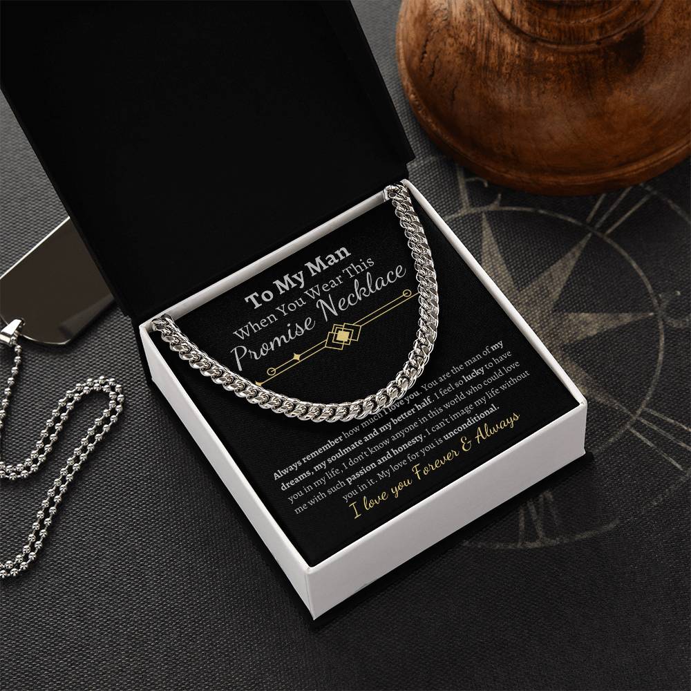 To My man-Promise Necklace